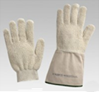 Gants de protection anti-chaleur ANSELL en feutre imprégné de nitrile-Gants de protection anti-chaleur JS ambidextres-Gants de protection anti-chaleur ambidextres-Gants de protection anti-chaleur JS en maille de KEVLAR-MAPA en maille de polyamide jaune-Moufles de protection anti-chaleur ambidextres-bouclé-réfractaire